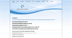 Desktop Screenshot of milestoneinfosoft.com